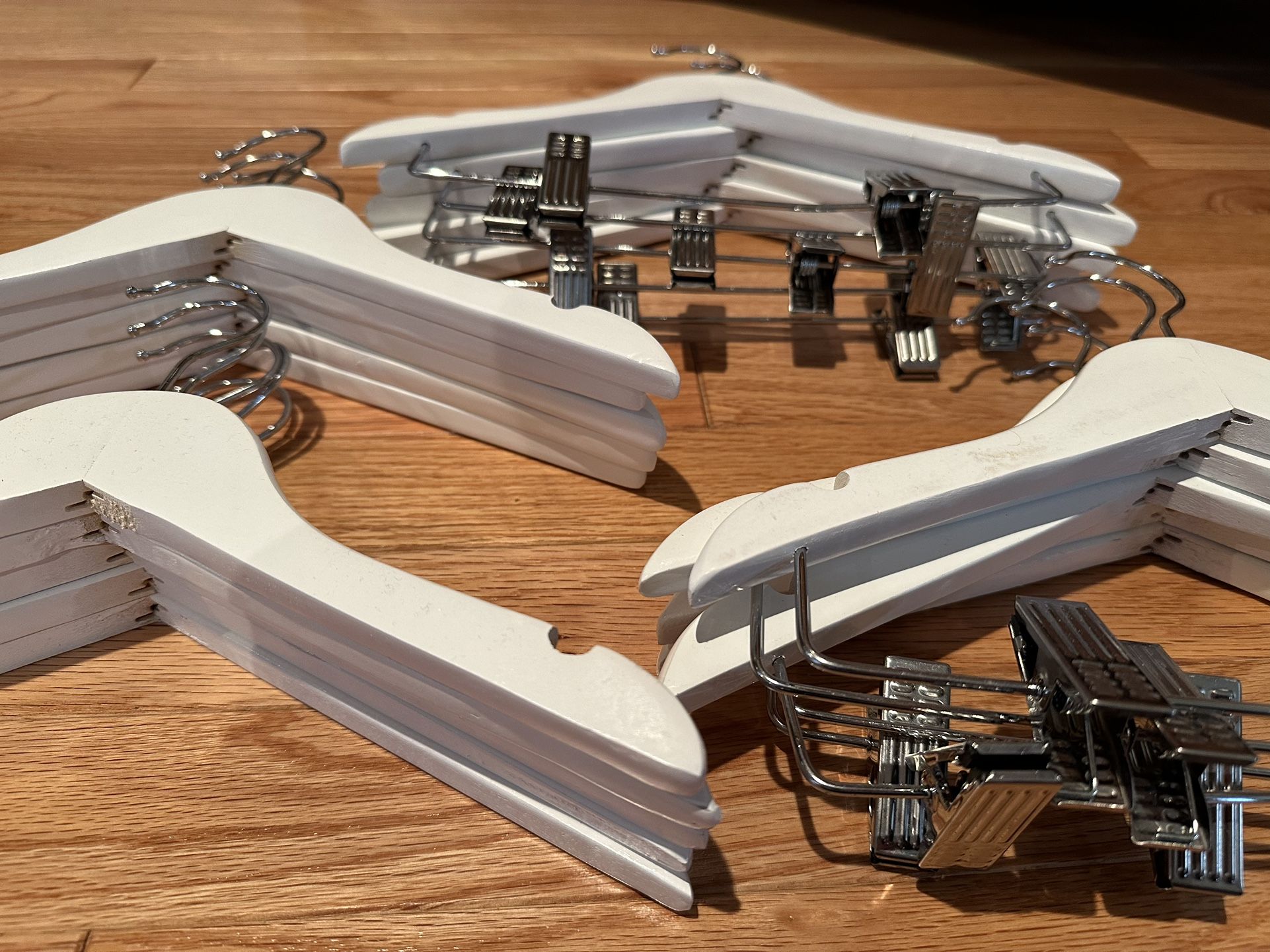 Kid Clothing Hangars - White