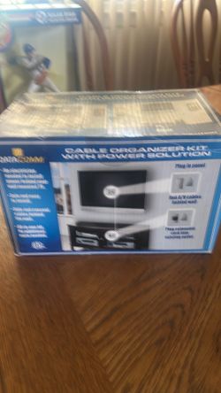 Cable organizer kit with power solution