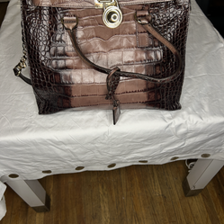 Michael Kors Hamilton crock handbag