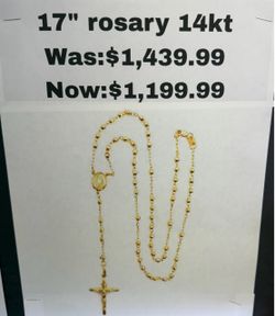 Rosary 14kt YG 6.9G