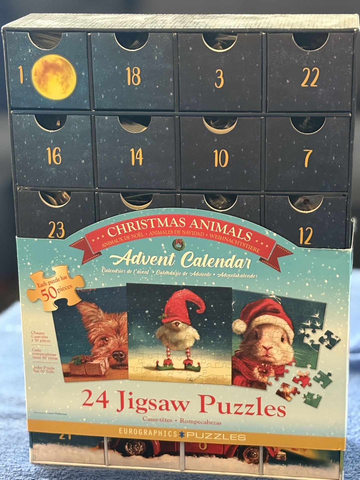 Advent Calendar - 24 Jigsaw puzzles - New 