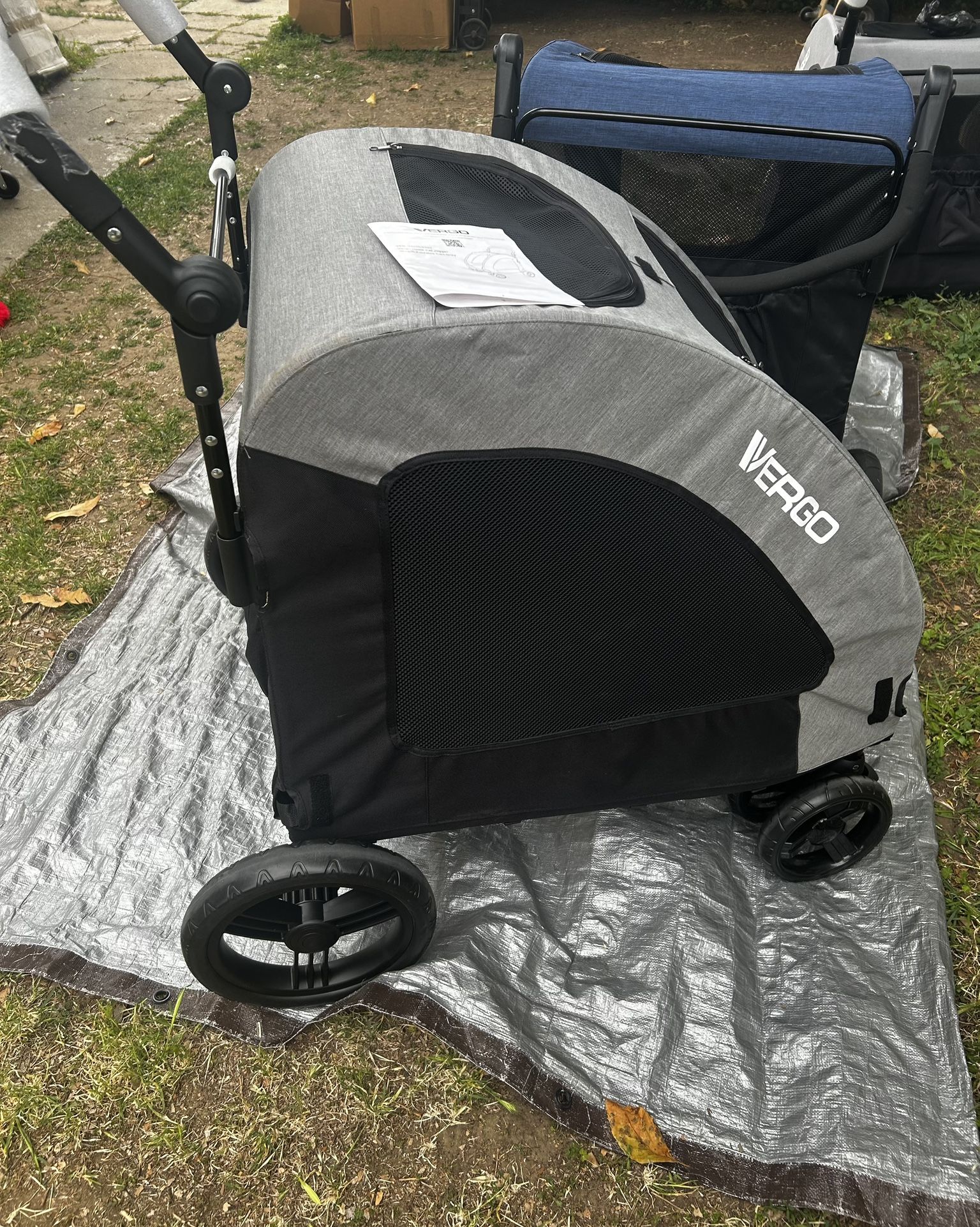 OPEN BOX PET STROLLER WITH LOT OF VENTILATION