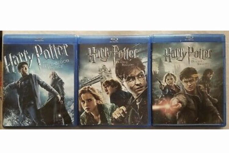 Harry Potter Half Blood and Deathly Hallows Part 1 -2 in Blu-ray all for $20, Disney marvel Harry Potter DC movies Bluray and dvd collectibles
