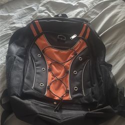 Orange and Black Backpack