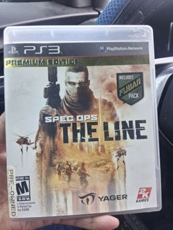 Pre-owned Playstation ps 3 PREMIUM EDITION SPEC OPS THE LINE IN MINT CONDITION ADUILT OWNED