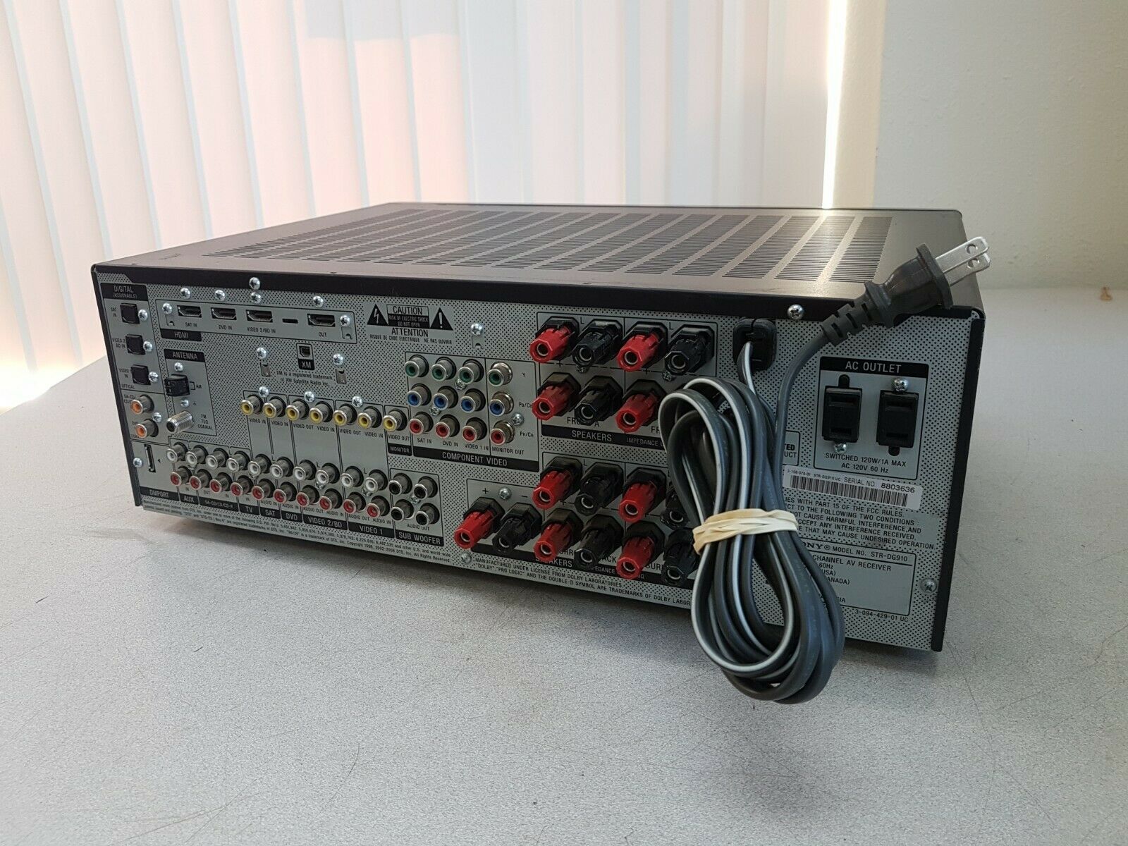 Sony STRDG910 Digital 7.1 Channel AV Receiver Dolby Digital Surround