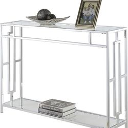 Brand New Console Table With Glass
