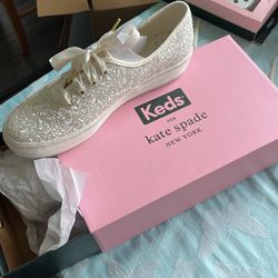Kate Spade Keds Double Bottom 9.5M Triple Glitter