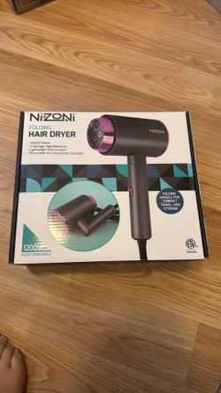 nizoni folding hair dryer