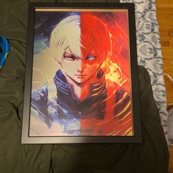 My Hero Academia Wall Poster With Frame 