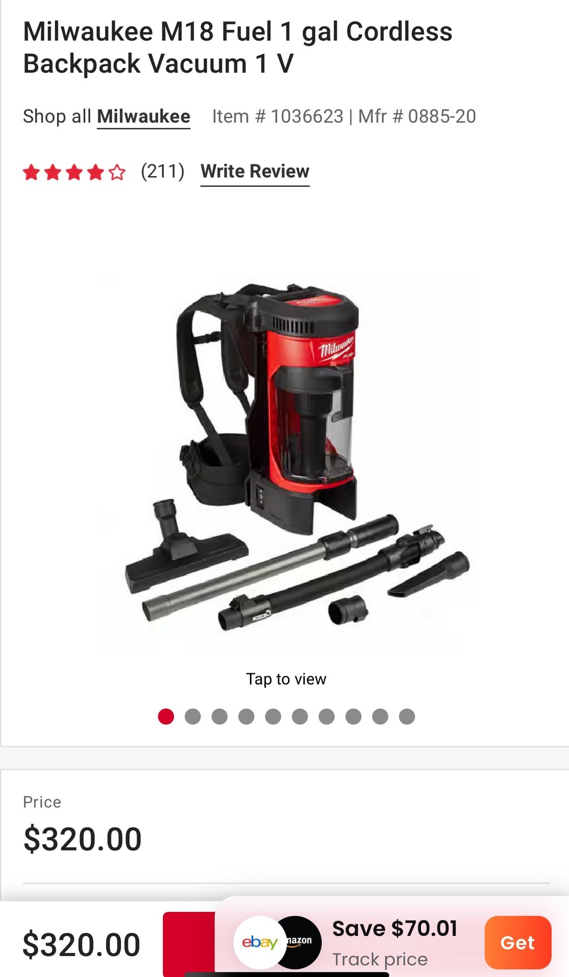 Milwaukee 18v Fuel Backpack Vacuum