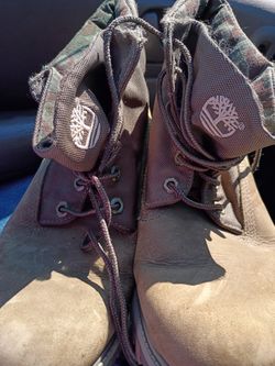 Timberland Boots Olive Color with Camouflage