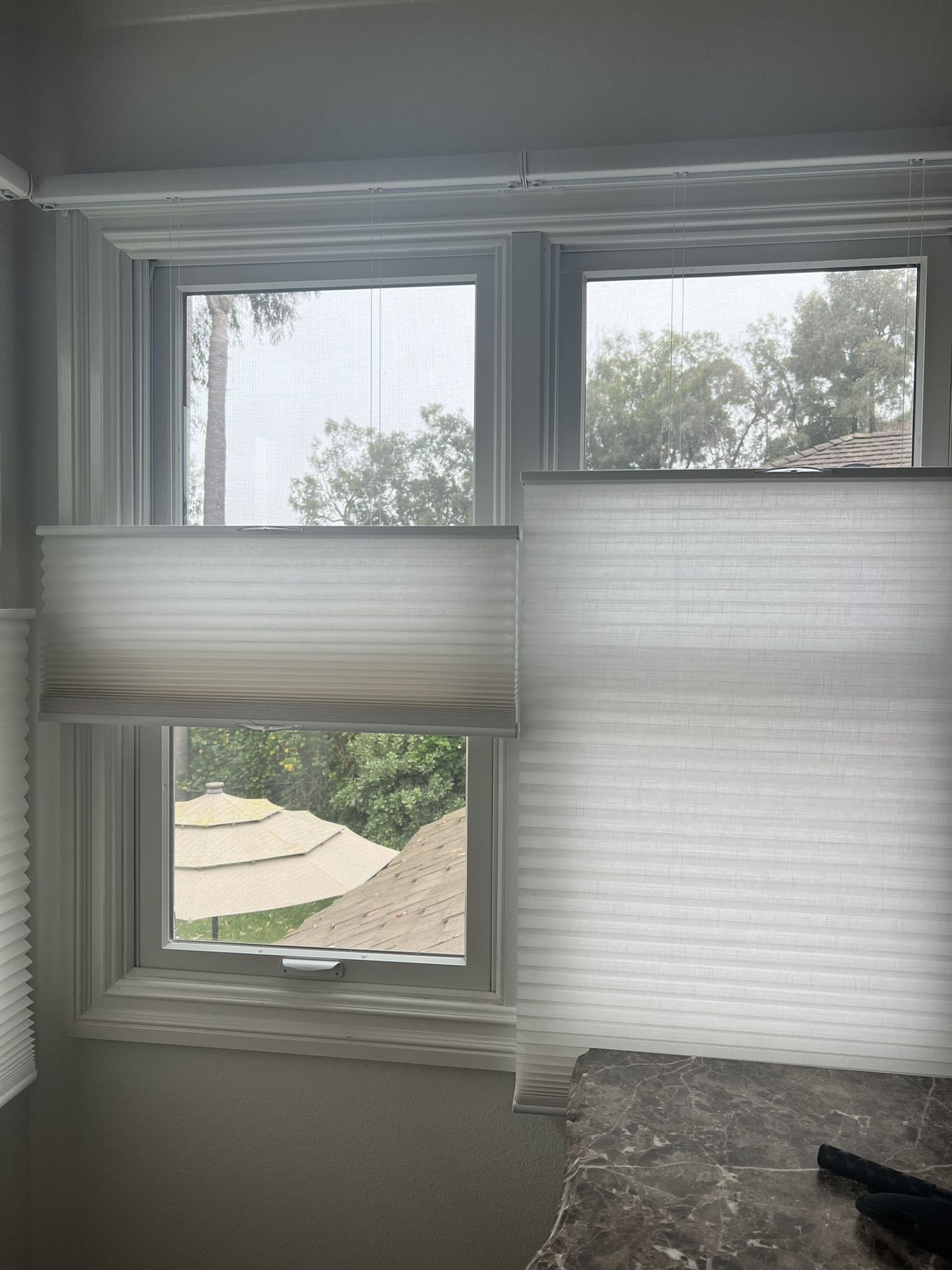 New Honeycomb Shades Cream Linen NIB