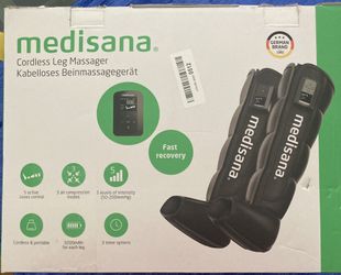 Medisana Leg Compression Massager for Circulation & Pain Relief, Cordless Air Compression Boots with Customizable Modes, Intensities, Timer, Professio