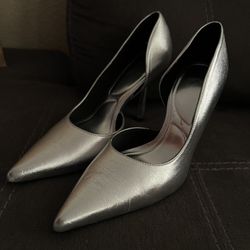 Zara Silver Heels 