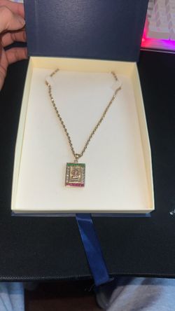 Rope Chain 14kt With Malverde Medallion