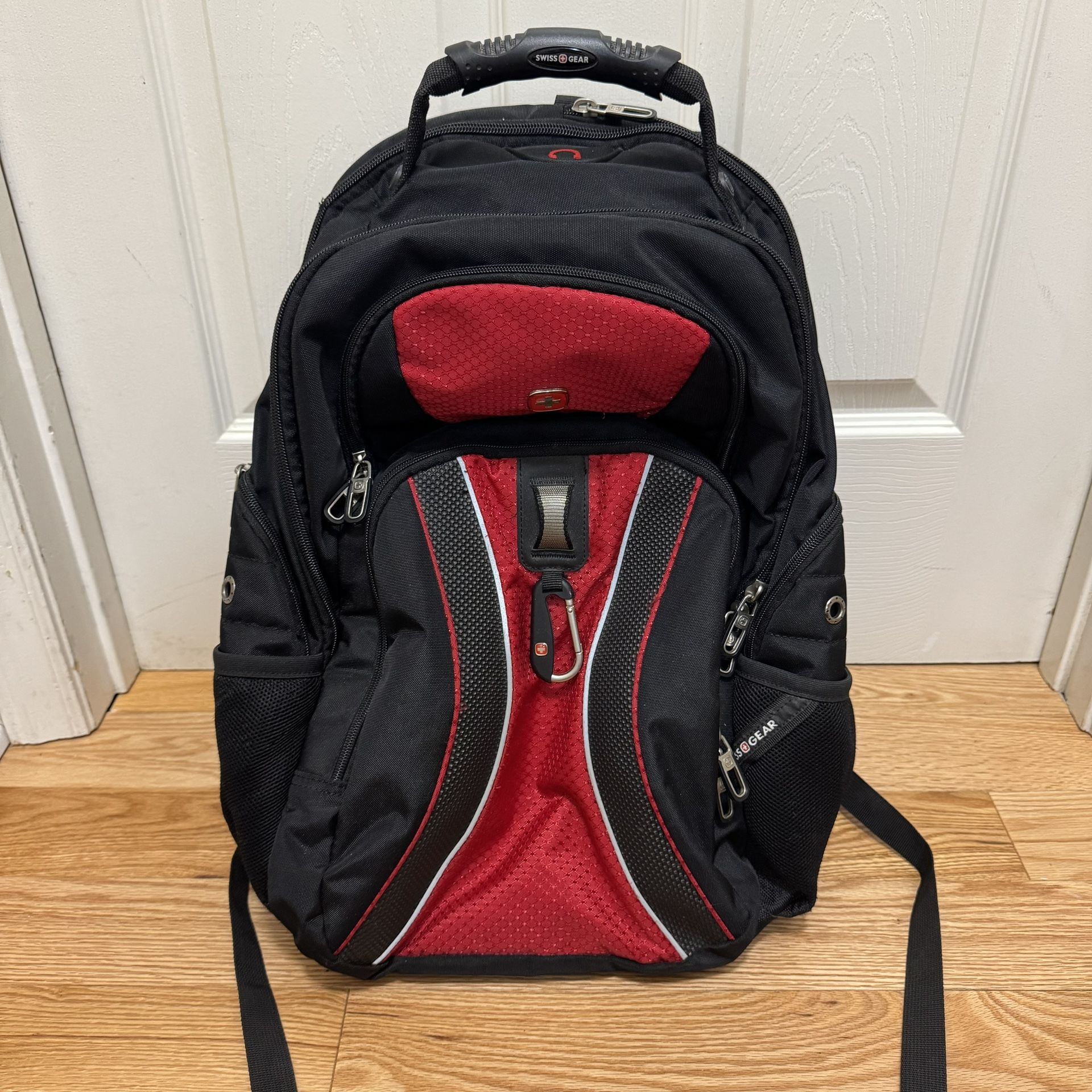 Swiss Gear ScanSmart Padded Tablet Pocket Backpack Black/Red