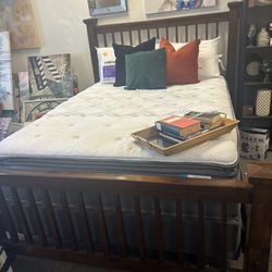 Queen Bed Mattress  And Box Spring $125