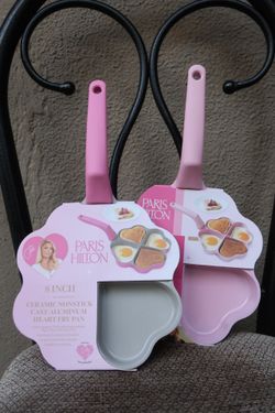 Paris Hilton 8” Heart Divided Fry Pan – Viral TikTok Favorite! 💕