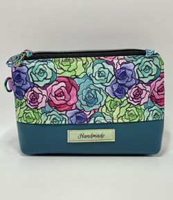 Zipper Pouch - Watercolor Roses Theme