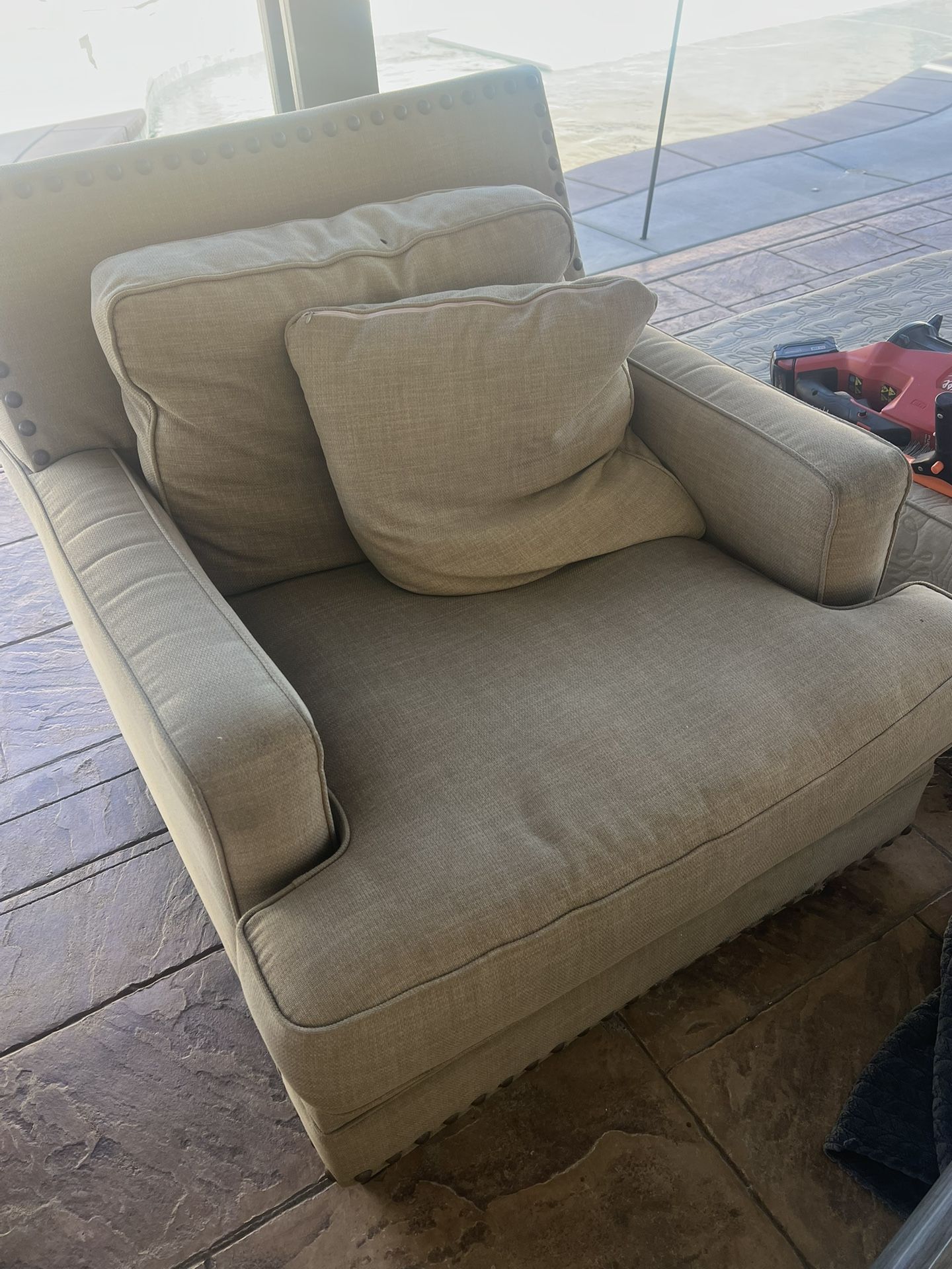 Sofa Chair And Ottoman