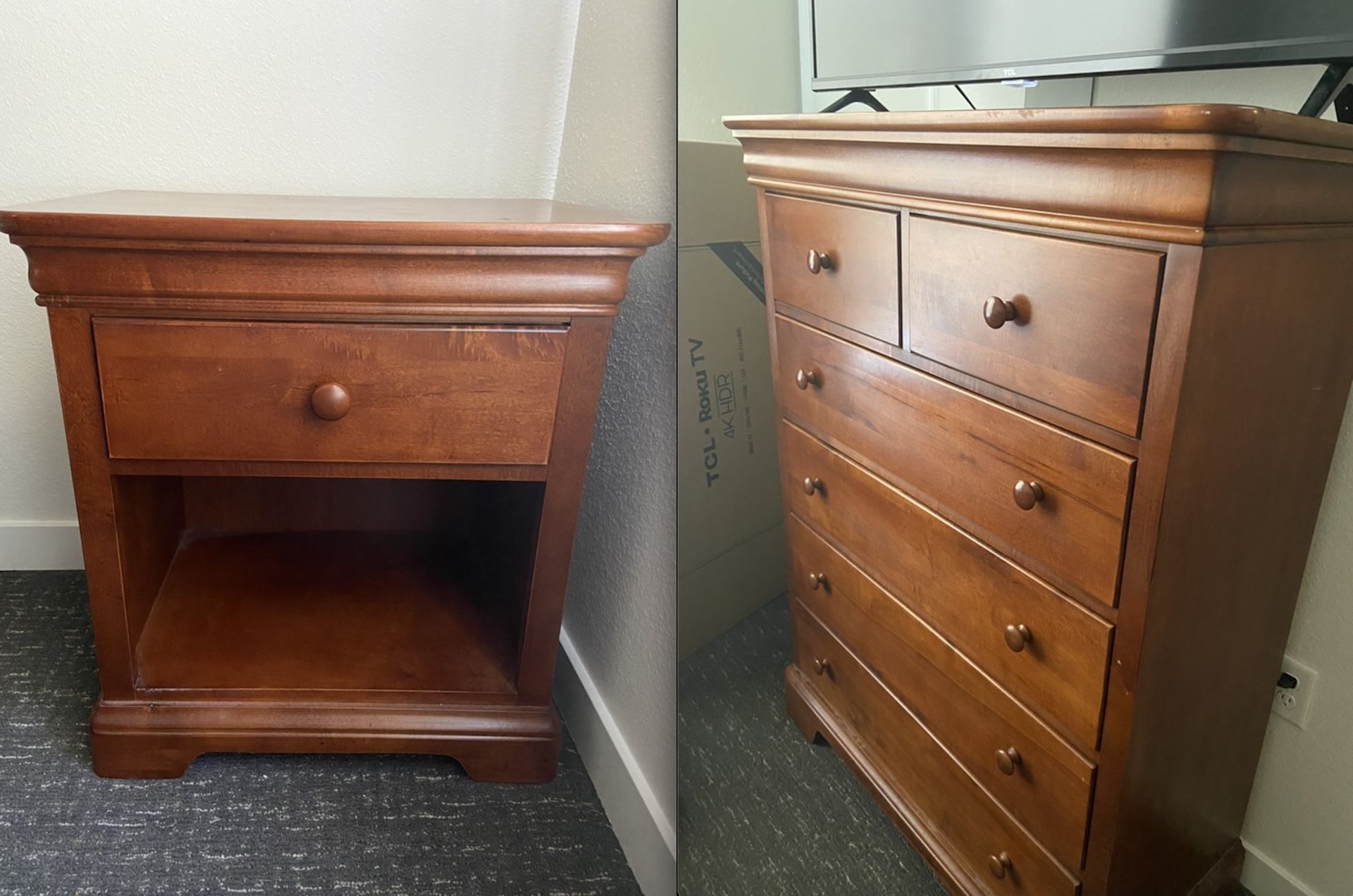 Matching Tall Dresser & Nightstand
