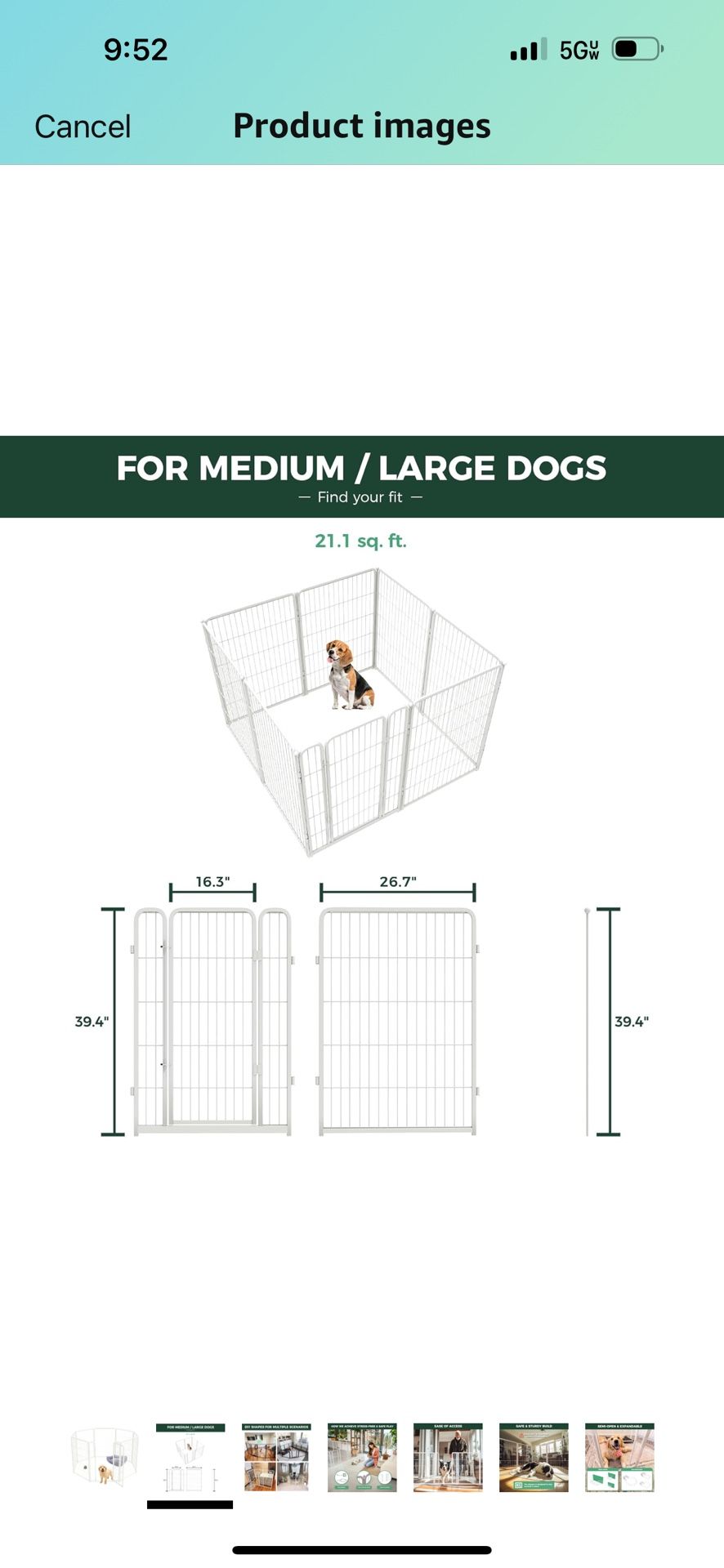 FXW Homeplus Unleashed Indoor Dog Playpen Stress Free and Safe