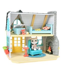 Honey Bee Acres 11" Tall Sunflower Cottage Doll Playset, 17 Pieces, Ages 3 and Up