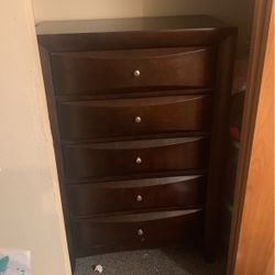 Dark Stained Wood Drawers