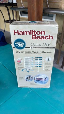 Quick dry shelf garment drying station