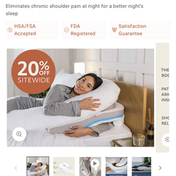 MedCline Shoulder relief system