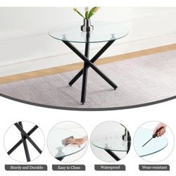 Glass Top Table - In Box, Never Opened