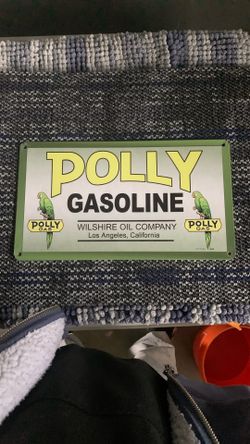 Vintage Polly Gasoline Sign