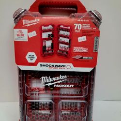 Milwaukee Shockwave Impact Duty 70 piece driver bit set. Comes in a Packout compatible case, super handy for organizing your bits. Has Wear Guard Tip 