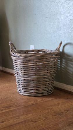 Large Woven Wicker Storage Basket