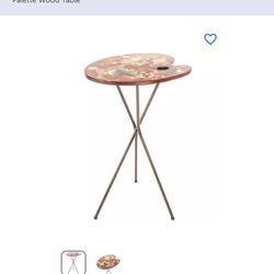 Paint Palette Wood Table