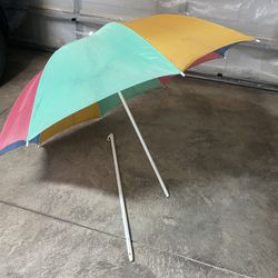Folding Beach Chairs and Beach Umbrella 