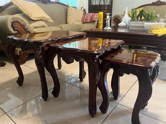 Mahogany Nesting Tables