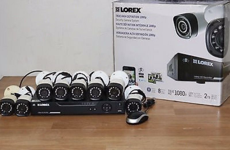 Lorex DVR Security system LHV210800 8 ch 2TB 1080p 8cams