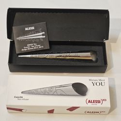 Alessi MMI25 "You" Tea infuser in 18/10 Stainless Steel Mirror Polished, Silver