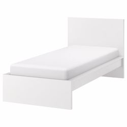 White Twin Bed Frame (IKEA Malm)