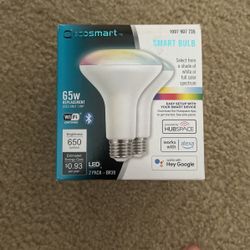 Eco-Smart BR30 65W replacement Dimmable LED Light Smart Bulb. 2-Pack