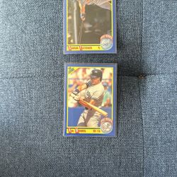 Hal Morris & Darrin Fletcher 1990 Score Rookie Cards