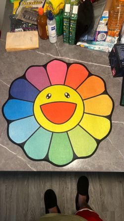 Takashi Murakami flower rug