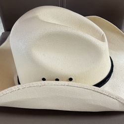 The Hatman Western Cowboy Hat White with Black Band