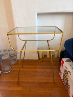Glass nightstand