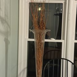 Tall Glass Vase 