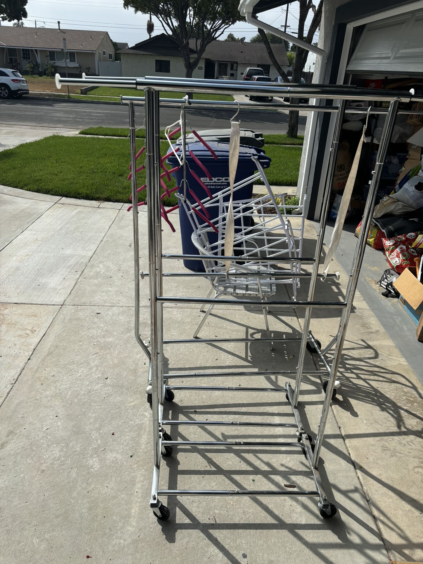 Free Clothing Racks, Over Door Shoe Rack, Chair for Sale in Buena Park