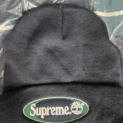 Supreme SS21 Timberland Beanie Navy Blue New