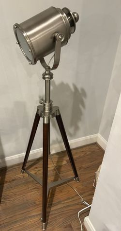  Photographer’s Adjustable Tripod Metal Floor Lamp( Crate & Barrel)